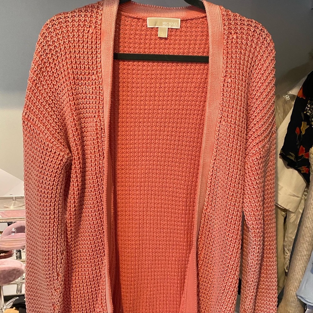 Bright pink Michael Kors cardigan✨